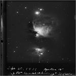 1901 Photograph: The Orion Nebula