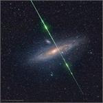 Astronomy Picture of the Day: Meteor before Galaxy