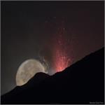 Astronomy Picture of the Day: Moon behind Lava Fountain