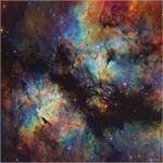 IC 1318: سحابی پروانه در میان گاز و گرد و غبار