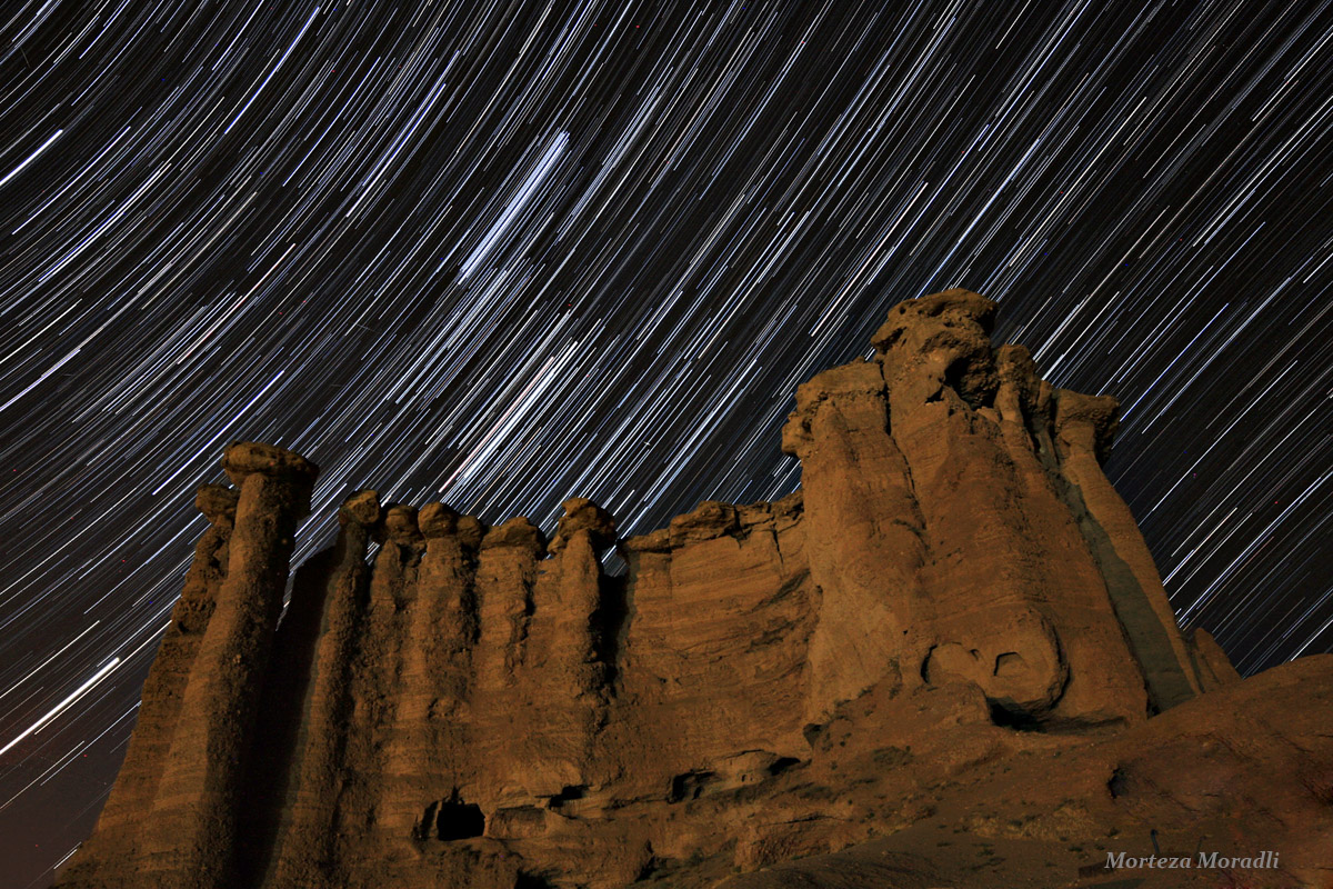 رد ستارگان در قلعه باستانی بهستان