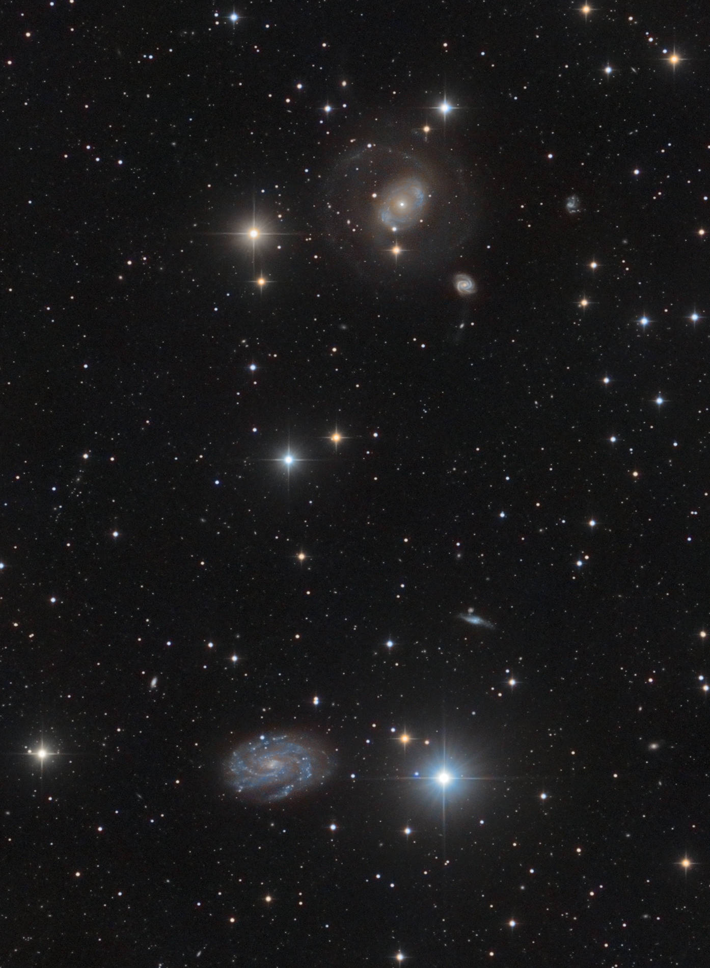 Eons of Silence (NCG4151 & NGC4145)