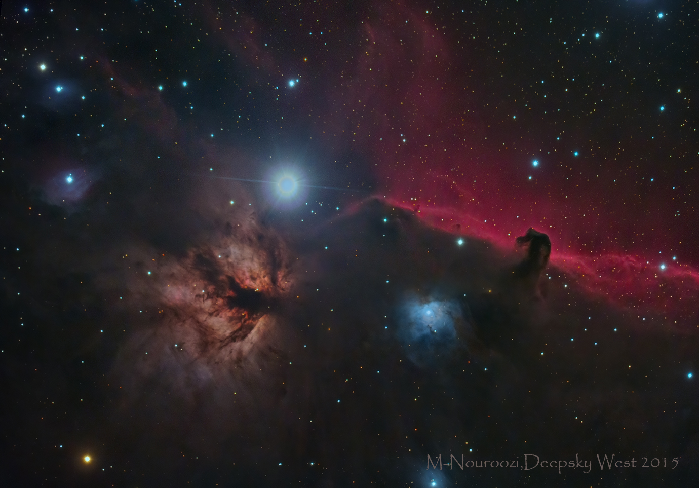 Horse head And Flame Nebulae In Orion!
